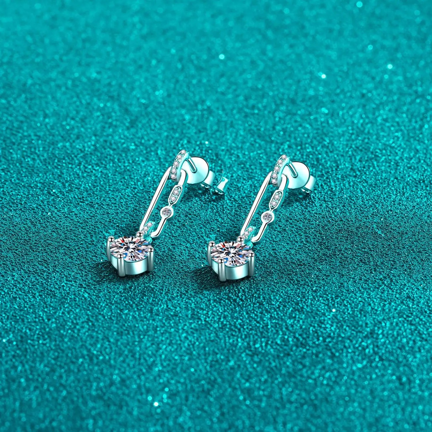 2 Carat Moissanite 925 Sterling Silver Earrings Trendsi