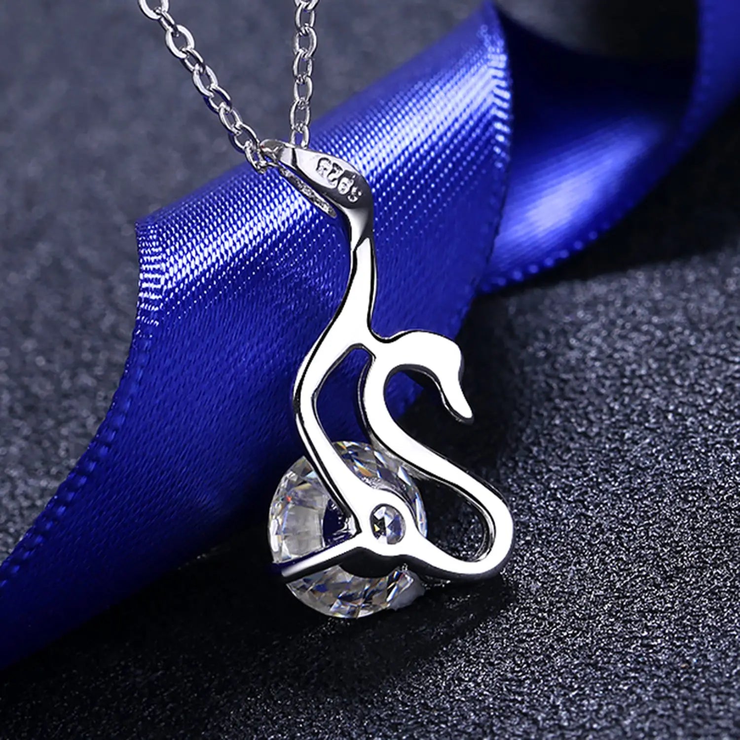 2 Carat Moissanite 925 Sterling Silver Necklace Trendsi