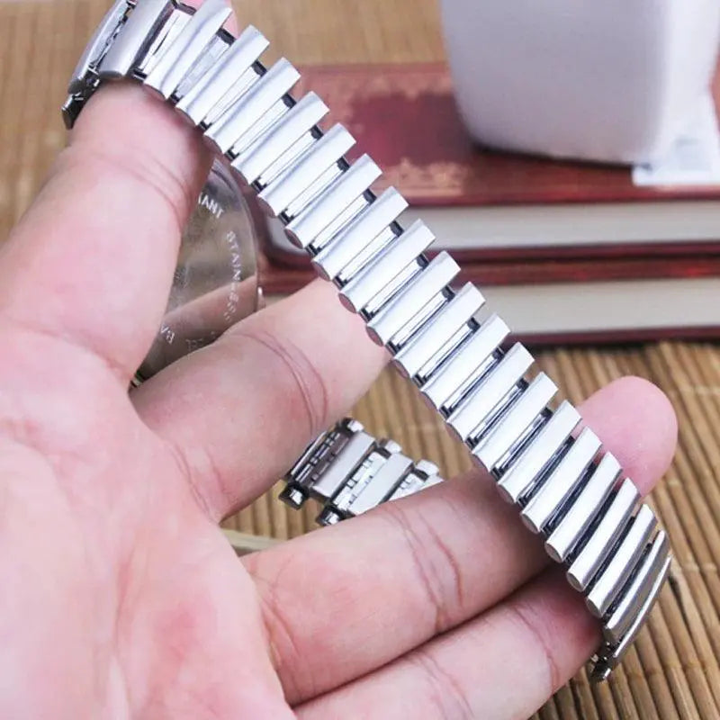 2024 Old Men Women Couples Watches Flexible Elastic Strap Fashion Simple Large Digital Stainless Steel Electronic Wristwatches TETAEA