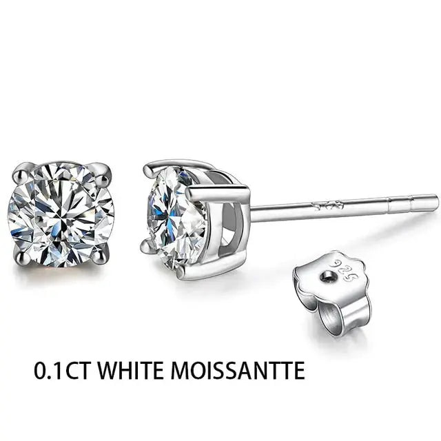 2CT Moissanite Stud Earrings TETAEA