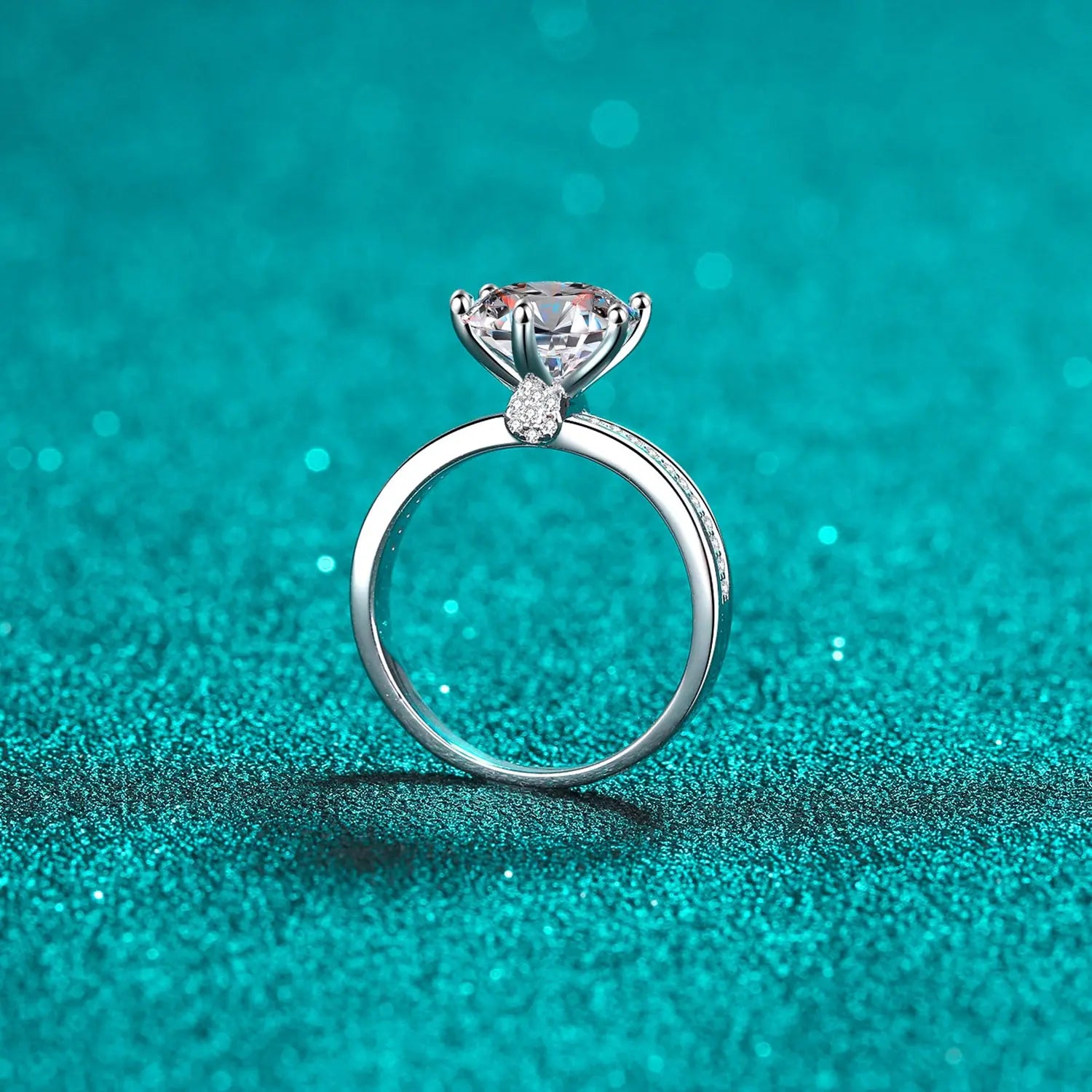 3 Carat Moissanite 925 Sterling Silver Ring Trendsi