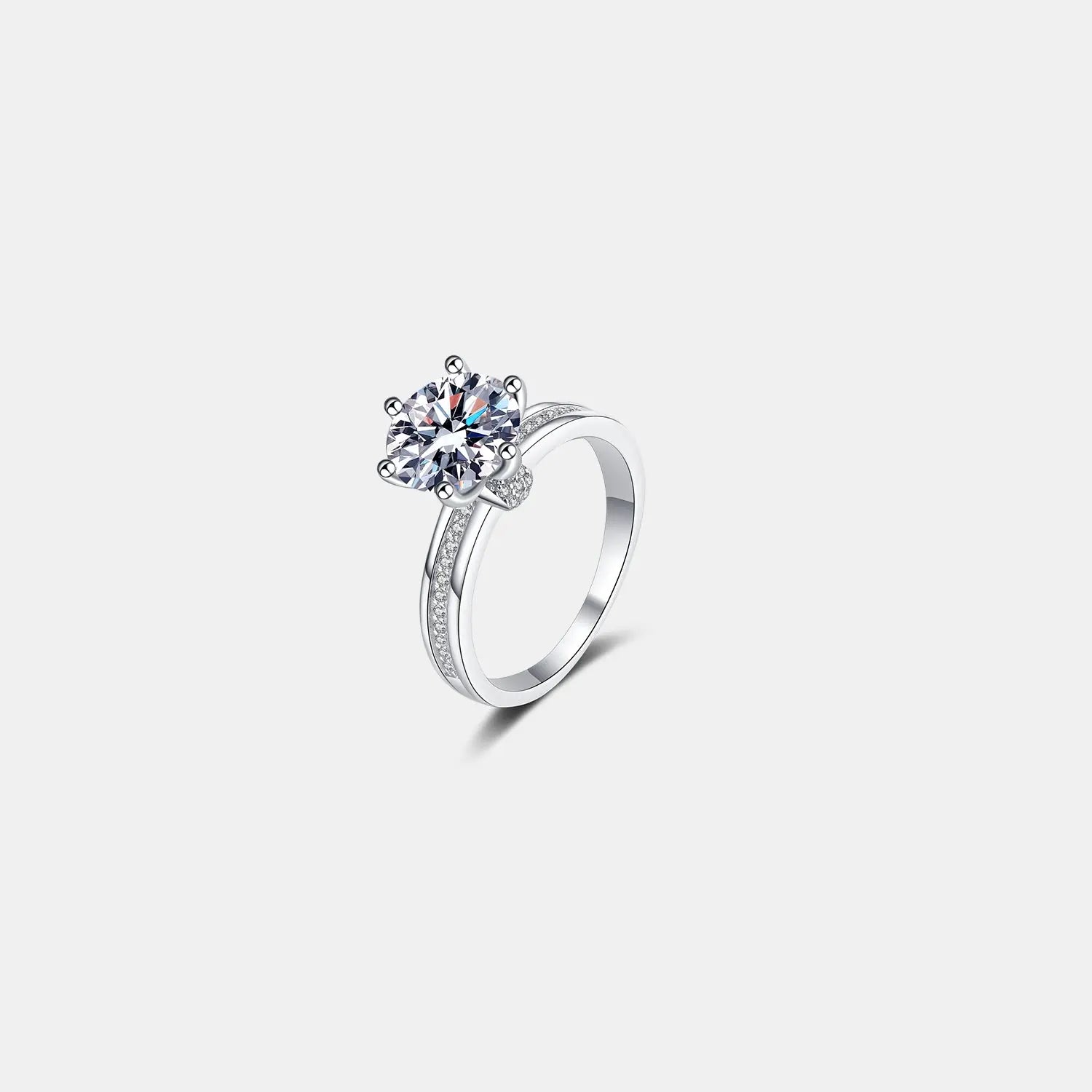 3 Carat Moissanite 925 Sterling Silver Ring Trendsi