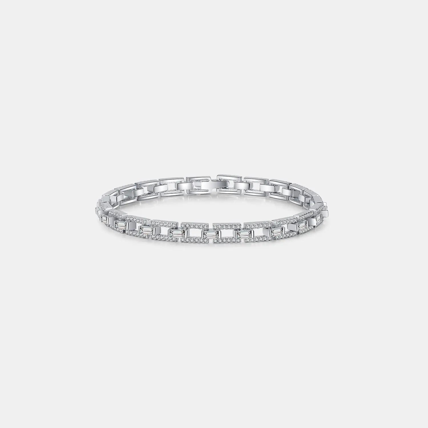 3.2 Carat Moissanite 925 Sterling Silver Bracelet Trendsi