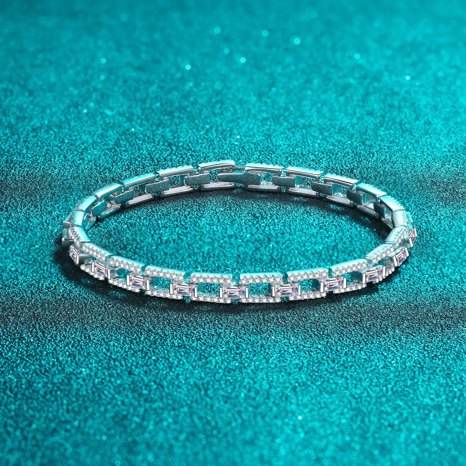 3.2 Carat Moissanite 925 Sterling Silver Bracelet Trendsi