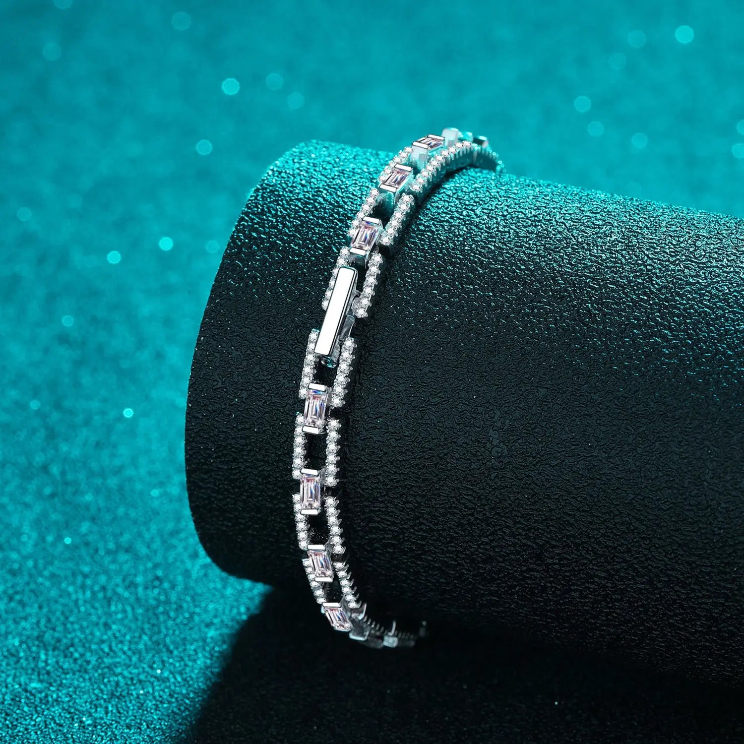 3.2 Carat Moissanite 925 Sterling Silver Bracelet Trendsi