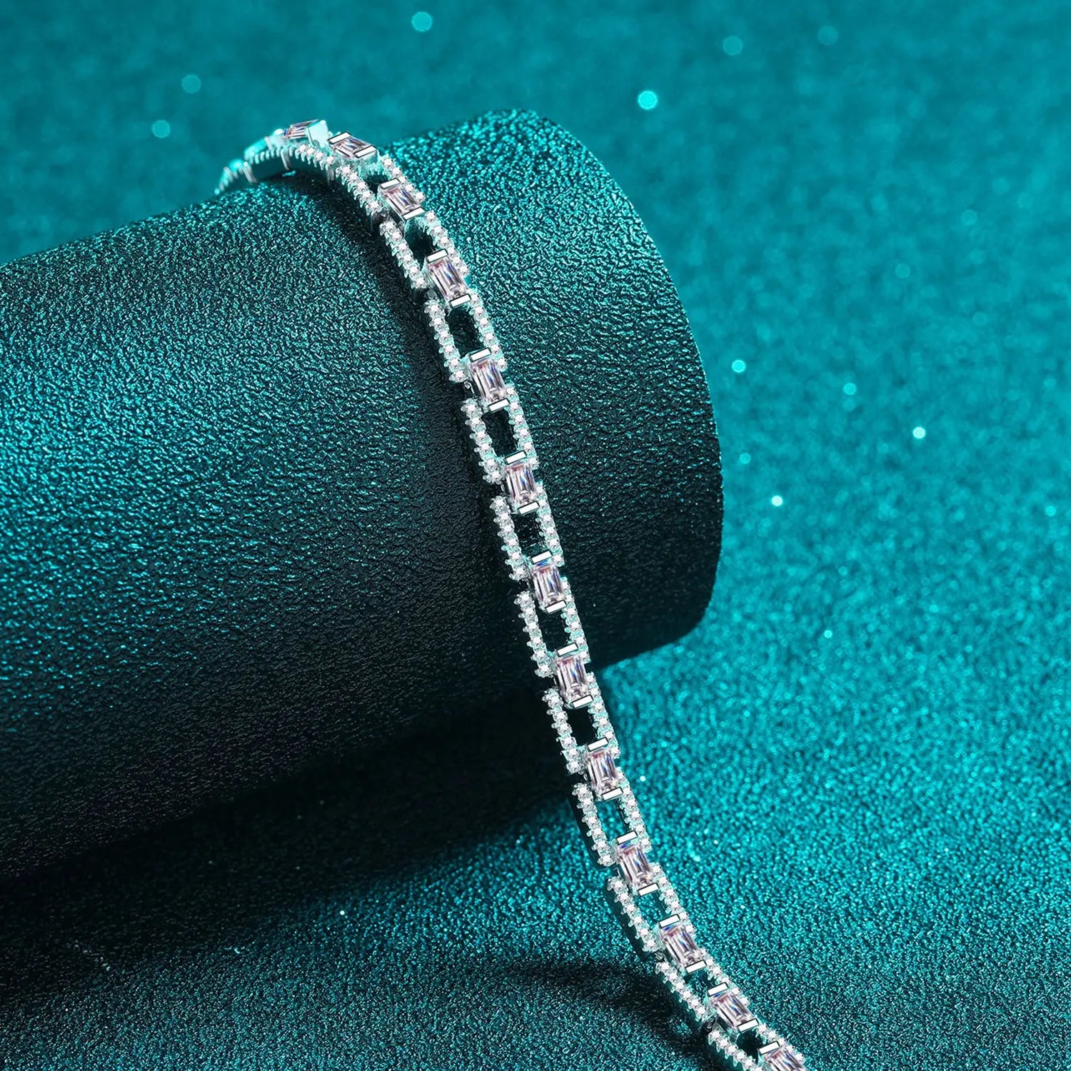 3.2 Carat Moissanite 925 Sterling Silver Bracelet Trendsi