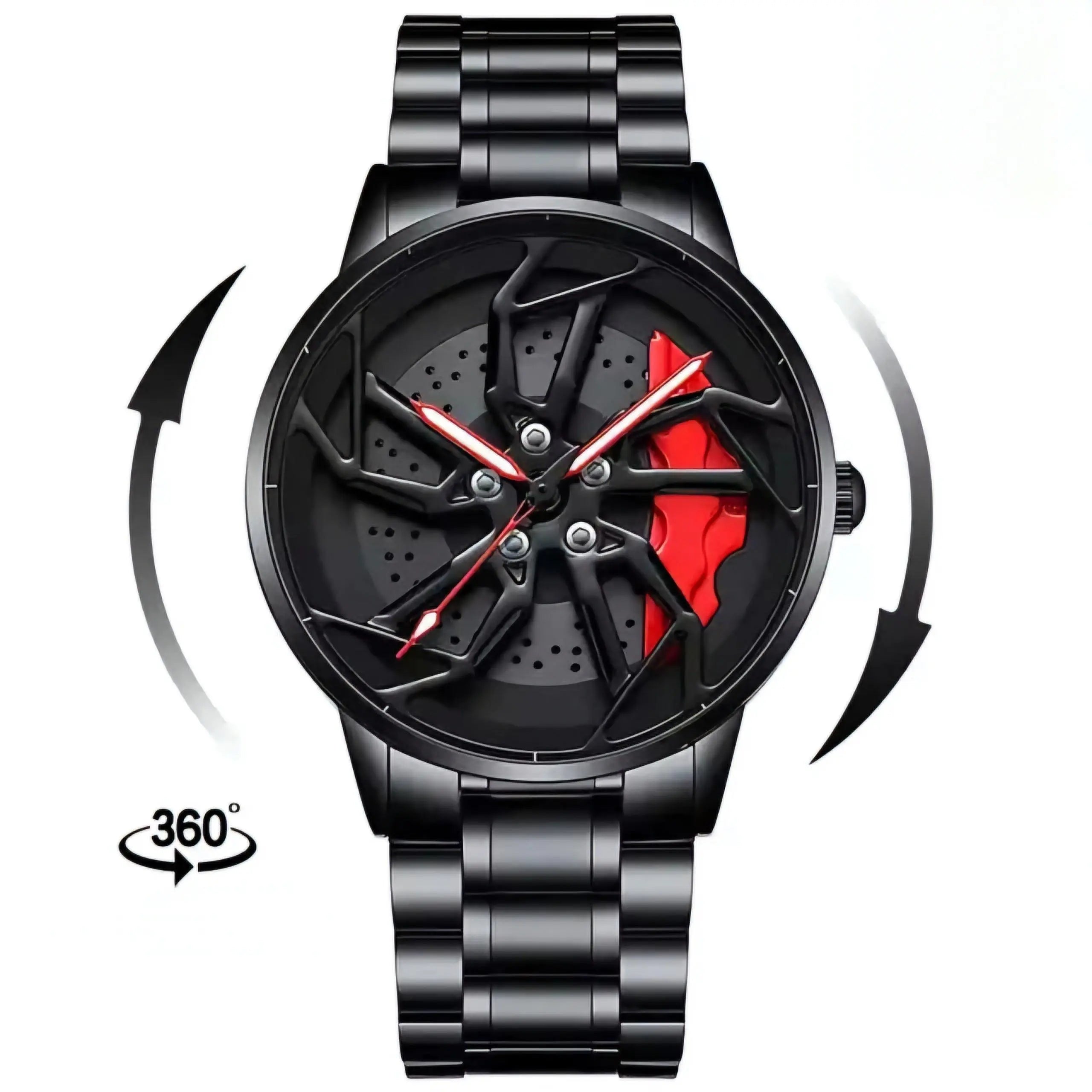 360° Rotating Car Wheel Men's Watch - TETAEA