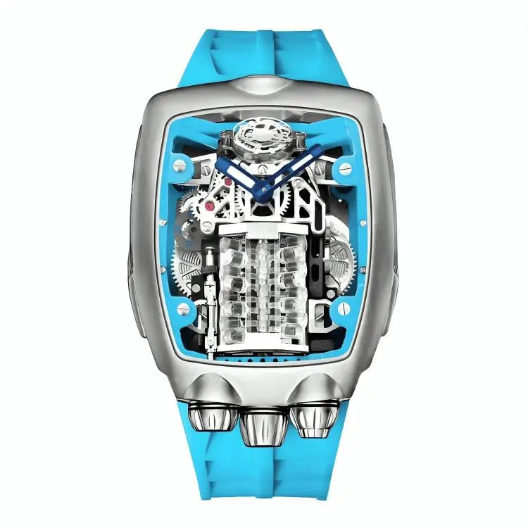 50mm Rare Luxury Men's Automatic Mechanical Sport Watch Bugatti Design Waterproof Durable Strong Case (LUXURY SUITS YOU) TETAEA