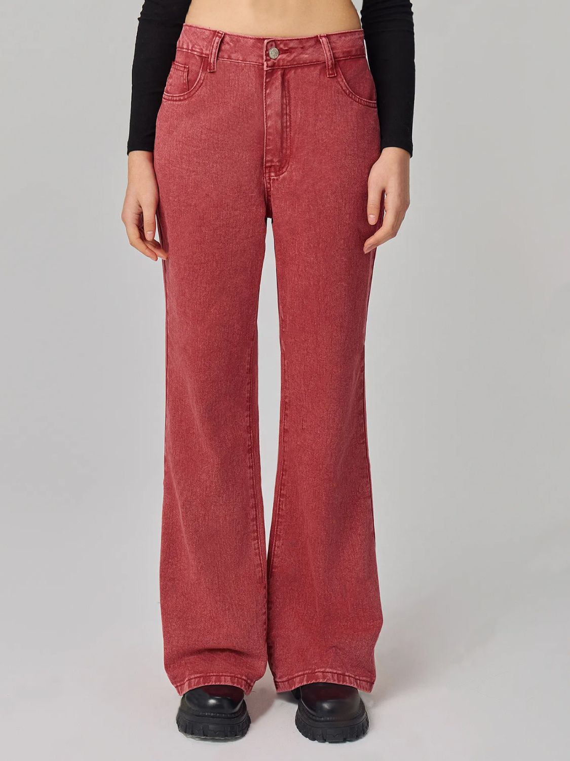 Bootcut Jeans with Pockets Trendsi