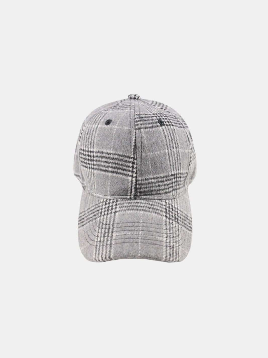 Plaid Adjustable Cotton Baseball Cap Trendsi