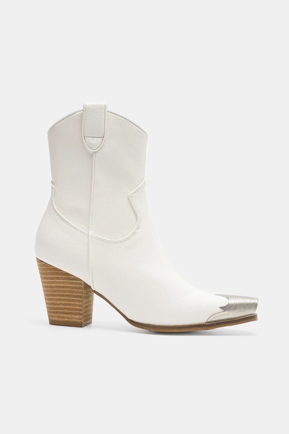 Beast Fashion Faux Leather Block Heel Boots with Side Zippers Trendsi