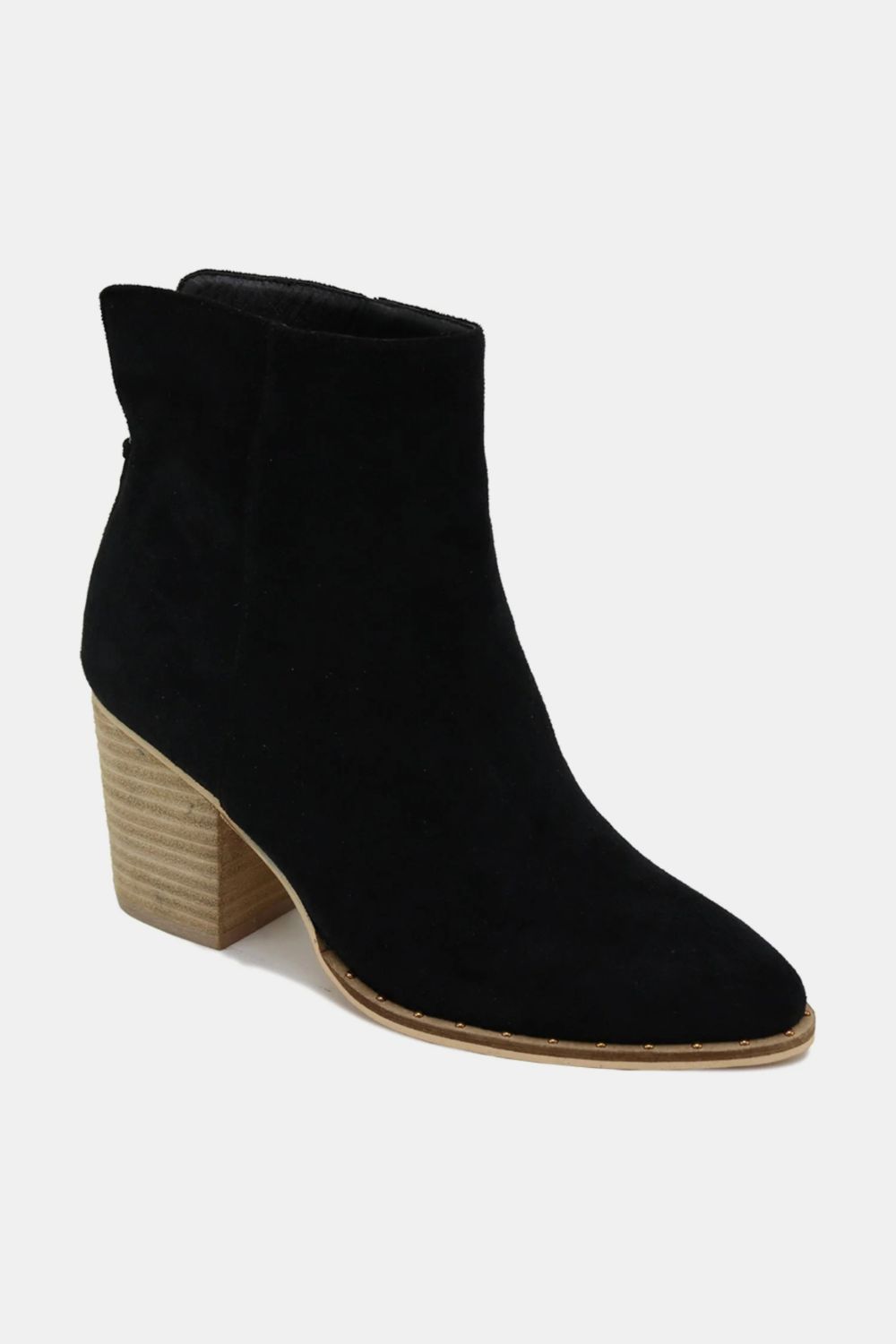 Beast Fashion Suede Point Toe Ankle Booties Trendsi