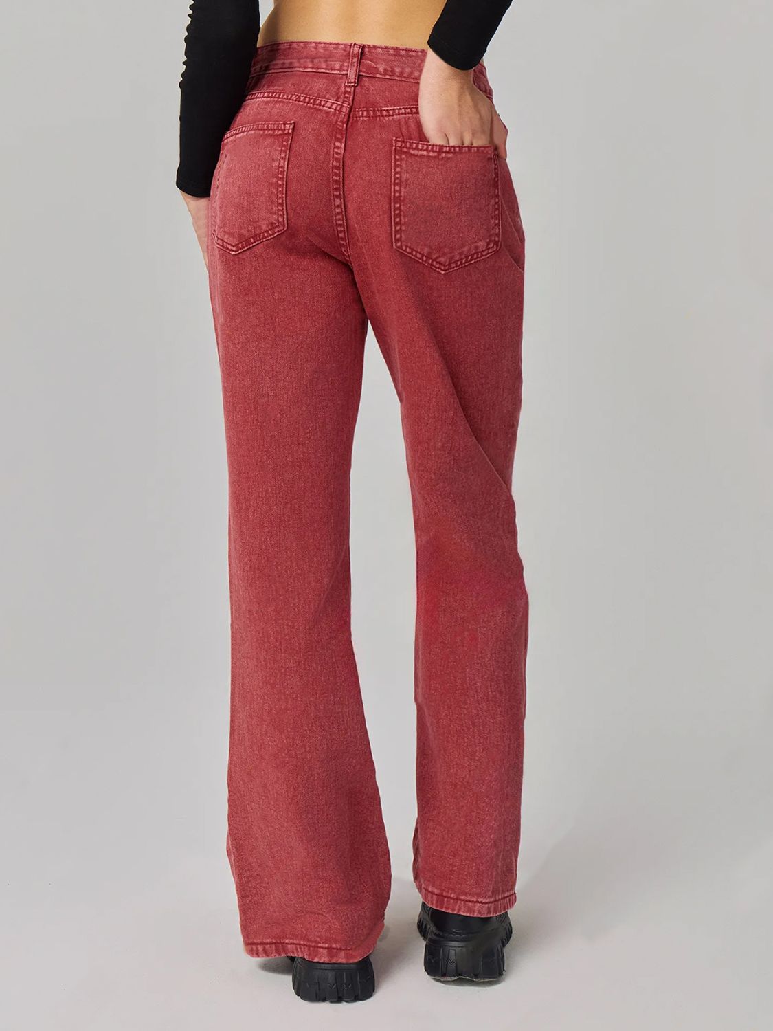 Bootcut Jeans with Pockets Trendsi