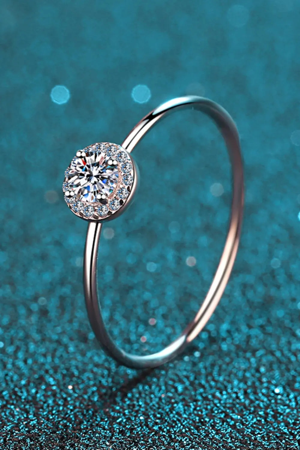 925 Sterling Silver Moissanite Ring Trendsi