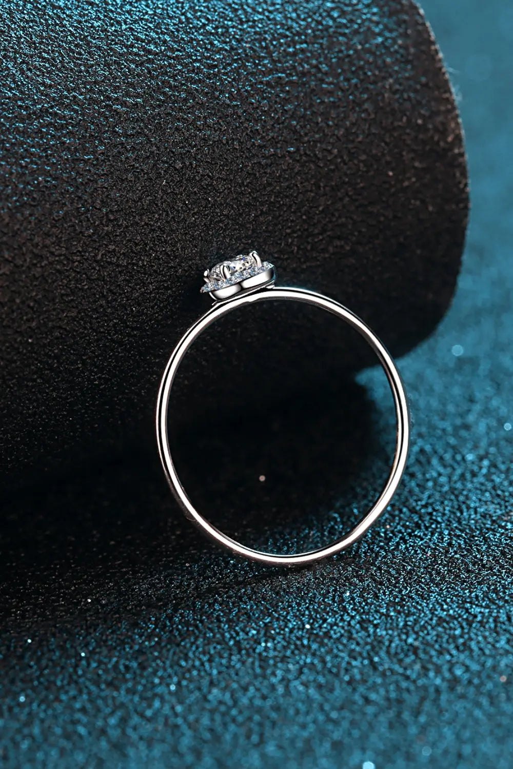925 Sterling Silver Moissanite Ring Trendsi