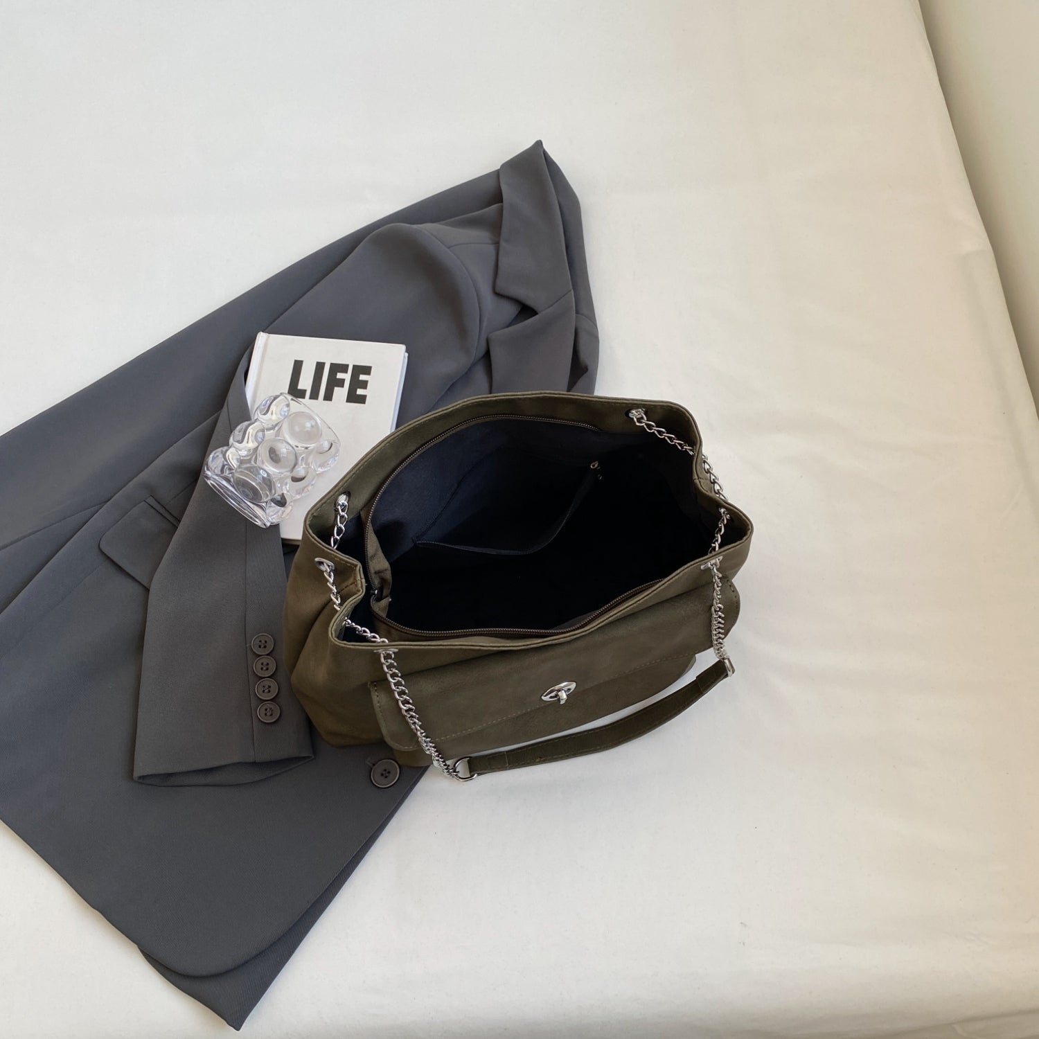 PU Leather Shoulder Bag Trendsi