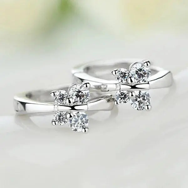 Cute Earrings Butterfly 925 Silver - TETAEA