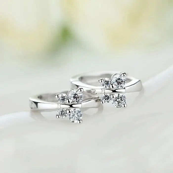 Cute Earrings Butterfly 925 Silver - TETAEA