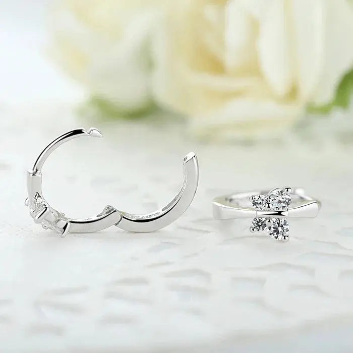 Cute Earrings Butterfly 925 Silver - TETAEA