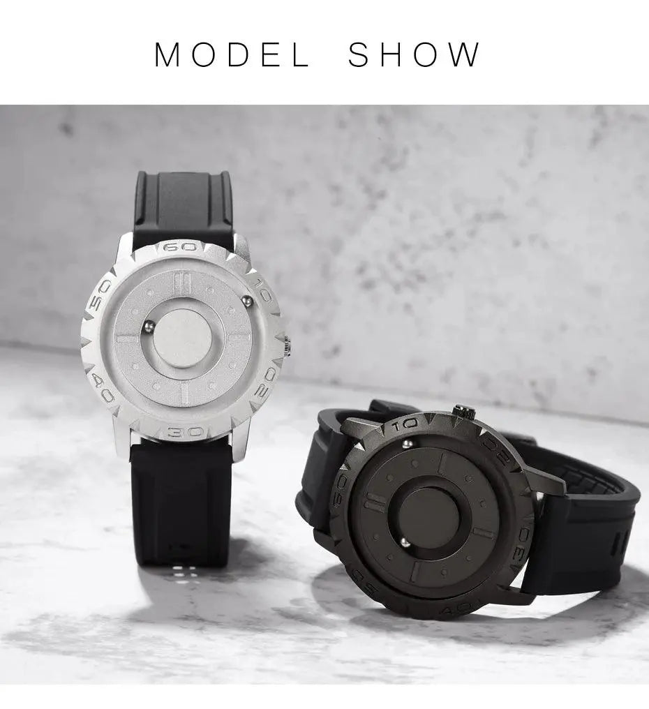 EUTOUR Watches Men Magnetic Watches 3D One Piece Quartz Luxury Watch TETAEA