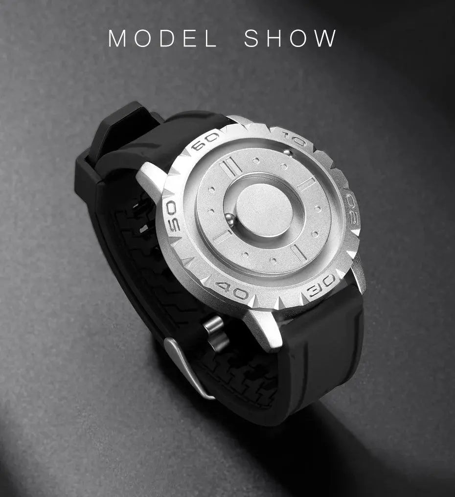 EUTOUR Watches Men Magnetic Watches 3D One Piece Quartz Luxury Watch TETAEA