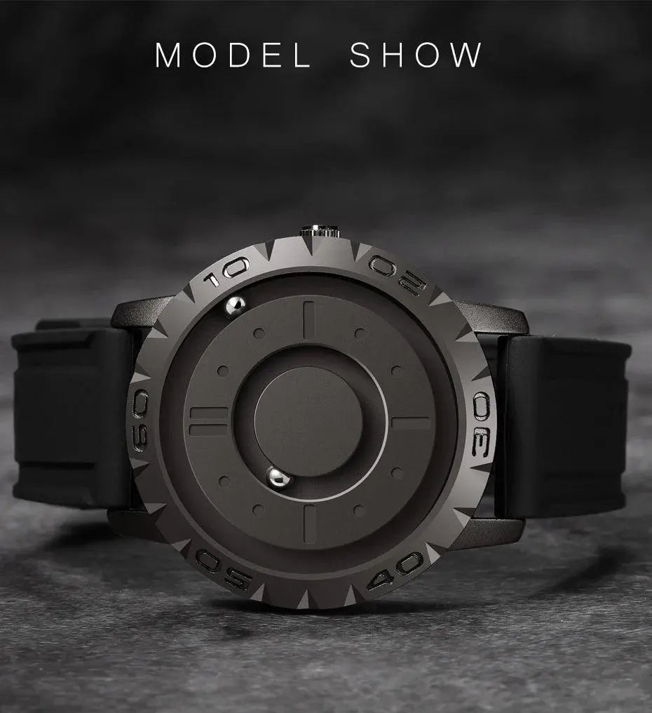 EUTOUR Watches Men Magnetic Watches 3D One Piece Quartz Luxury Watch TETAEA
