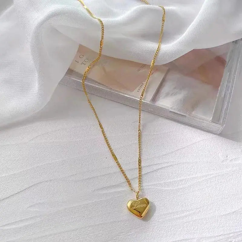 Fashion Women's Double Layer Long Woolen Chain Necklace TETAEA