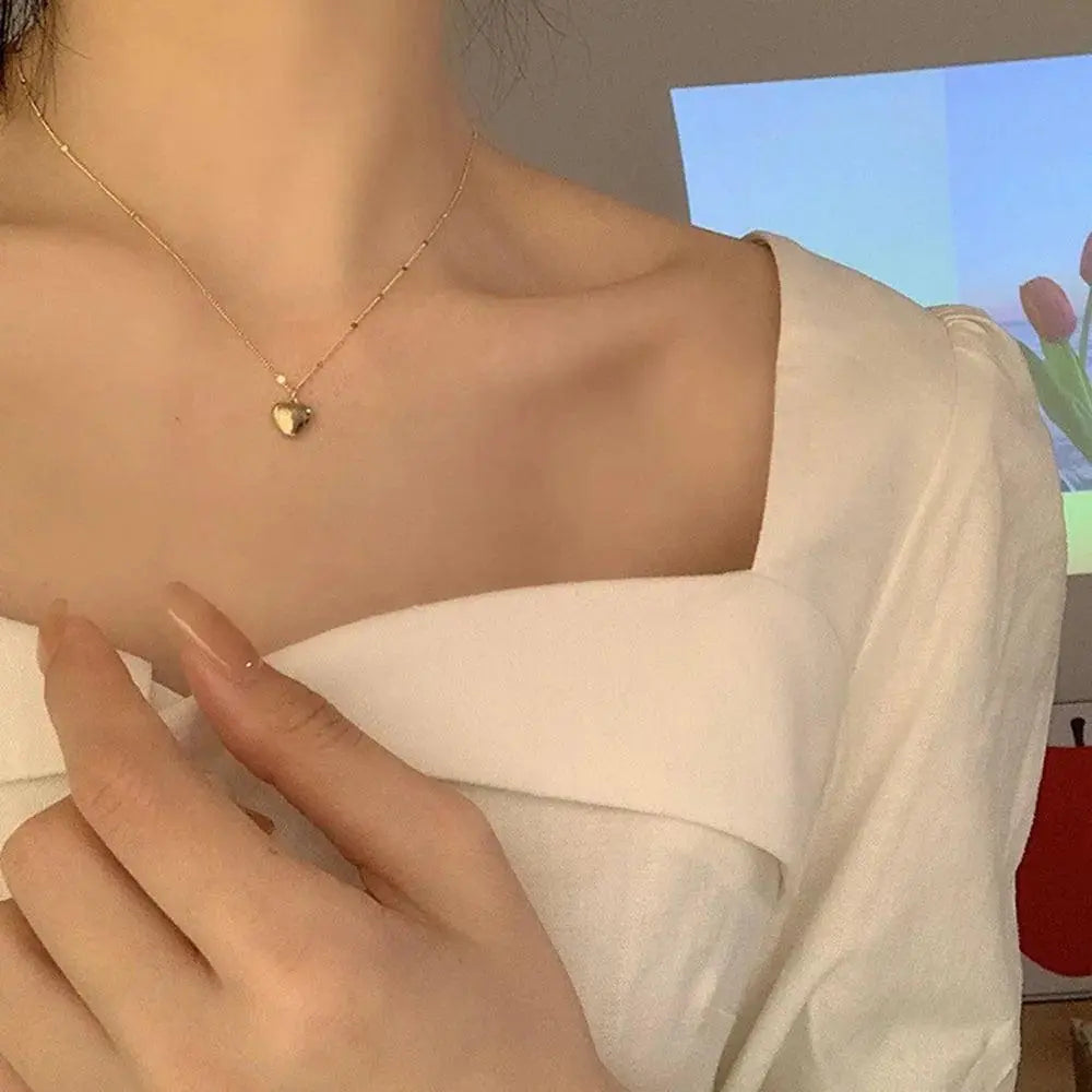 Fashion Women's Double Layer Long Woolen Chain Necklace TETAEA