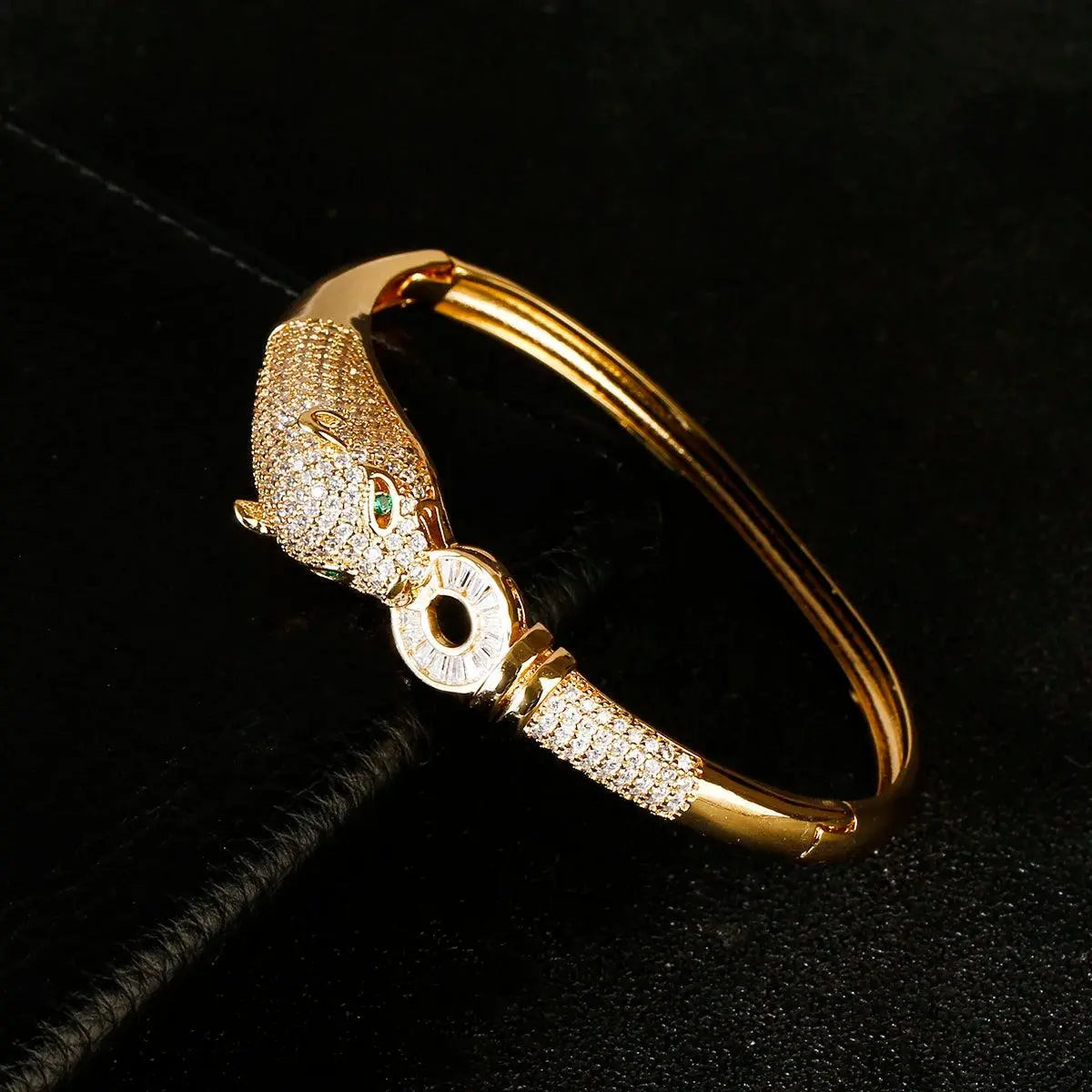 Gold Color Tiger Head Bracelet for Women TETAEA