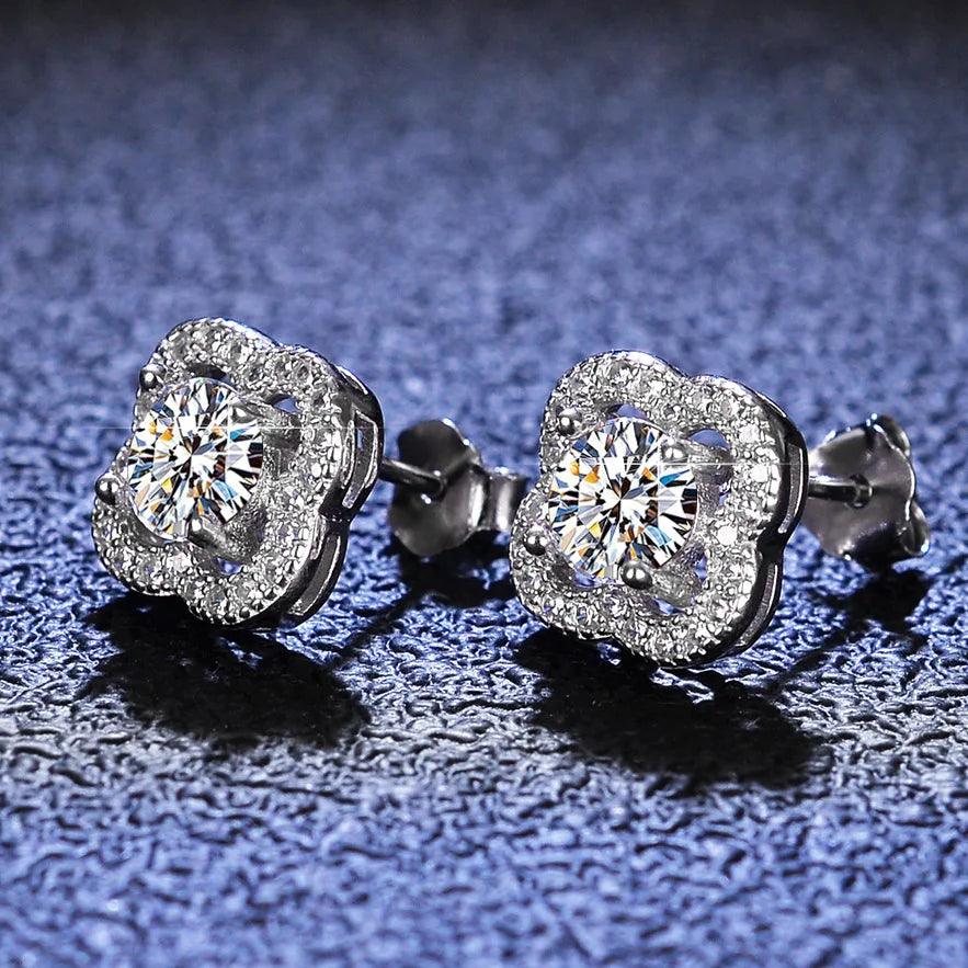 Moissanite Earrings Classic Wedding Engagement Gift