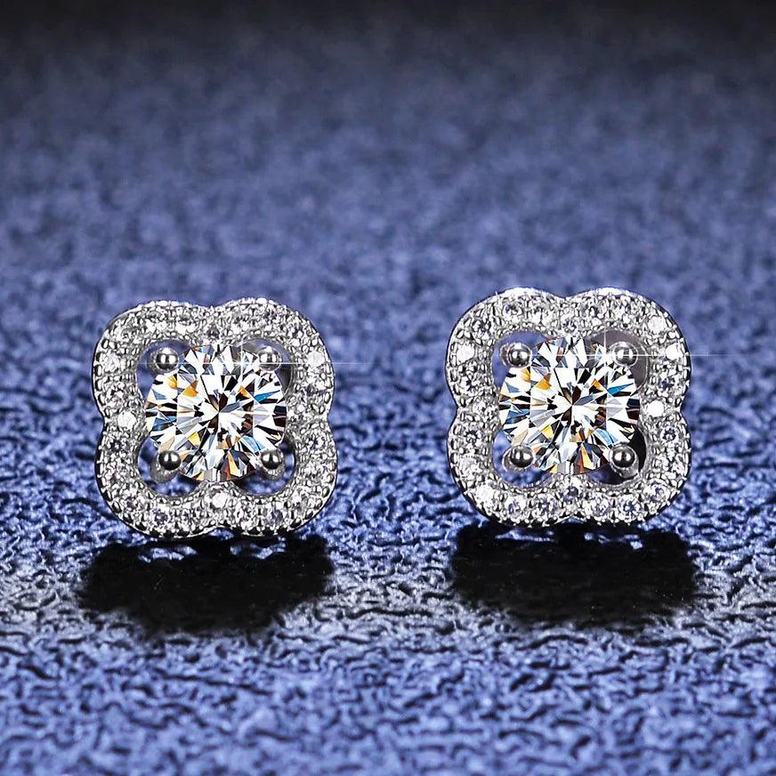 Moissanite Earrings Classic Wedding Engagement Gift