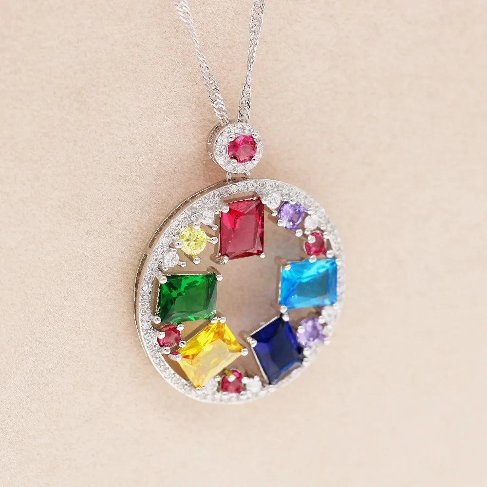 Round Circle Necklaces