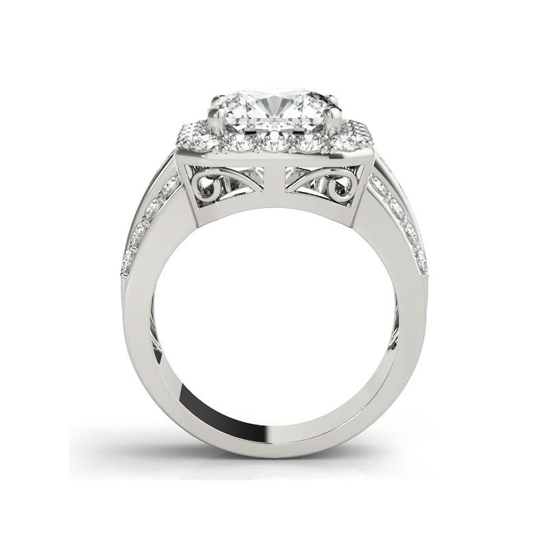 Luxury 3 Carat Fashion Jewelry 925 Sterling Silver Female