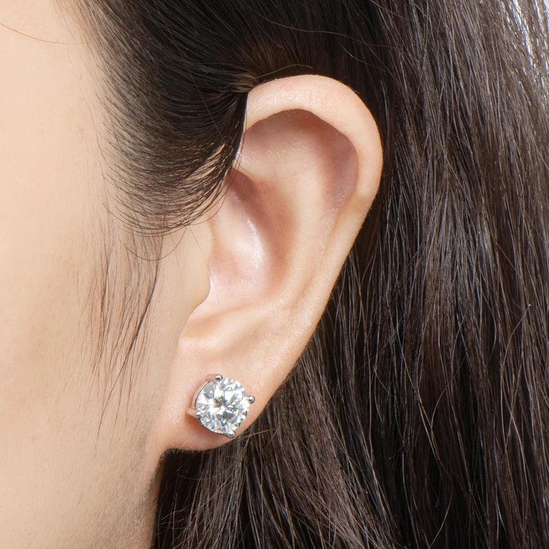 Diamond Simple Earrings