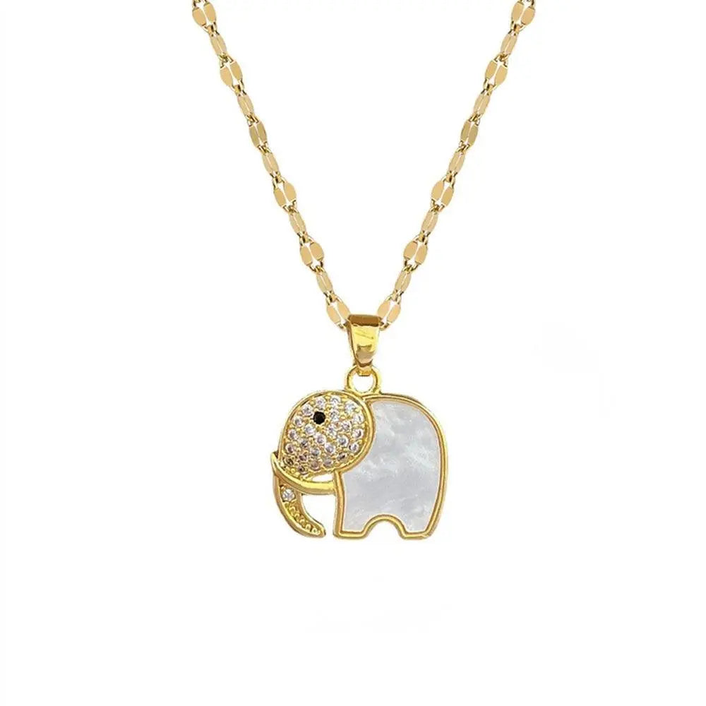 High Quality Luxury Elephant Zircon Necklace TETAEA