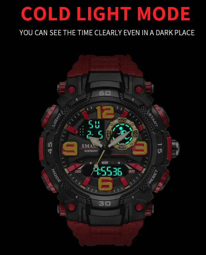 Military Men Watch Fashion Sport Outdoor G Wristwatch Male Digital Stopwatch - TETAEA