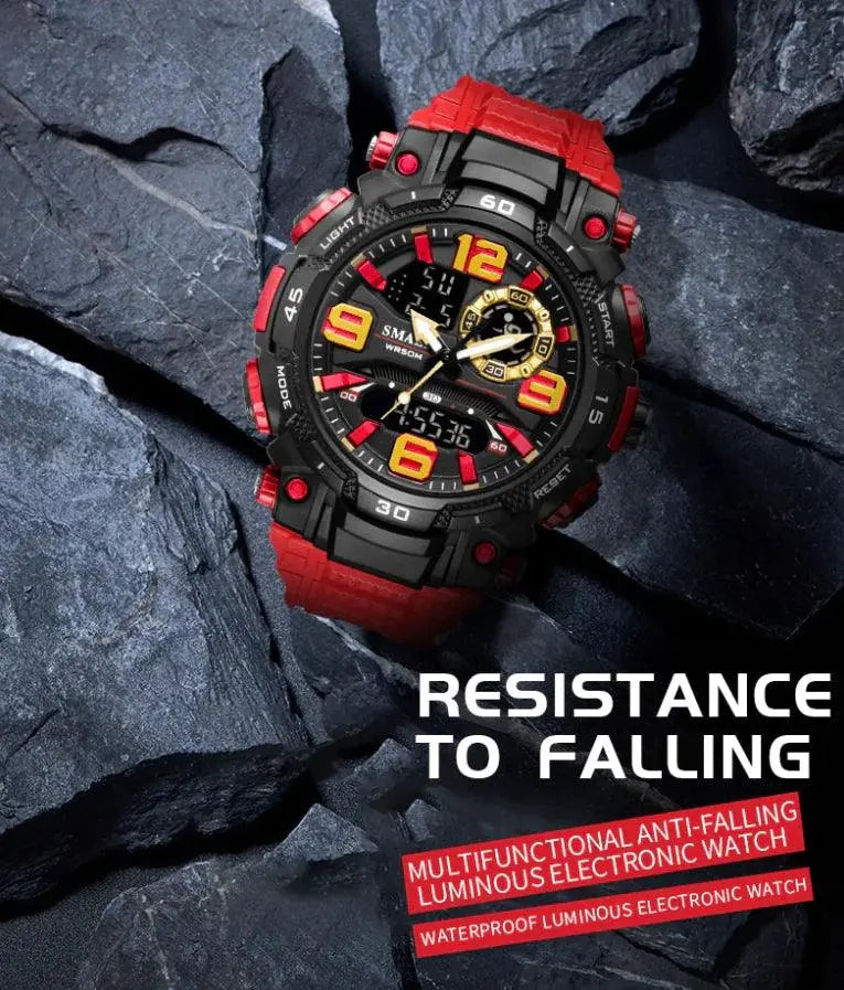 Military Men Watch Fashion Sport Outdoor G Wristwatch Male Digital Stopwatch - TETAEA