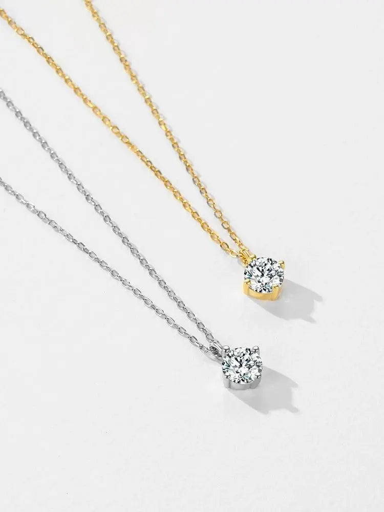 Modian Accessible Luxury Women's Easiest for Match Clavicle Chain Single Diamond - TETAEA