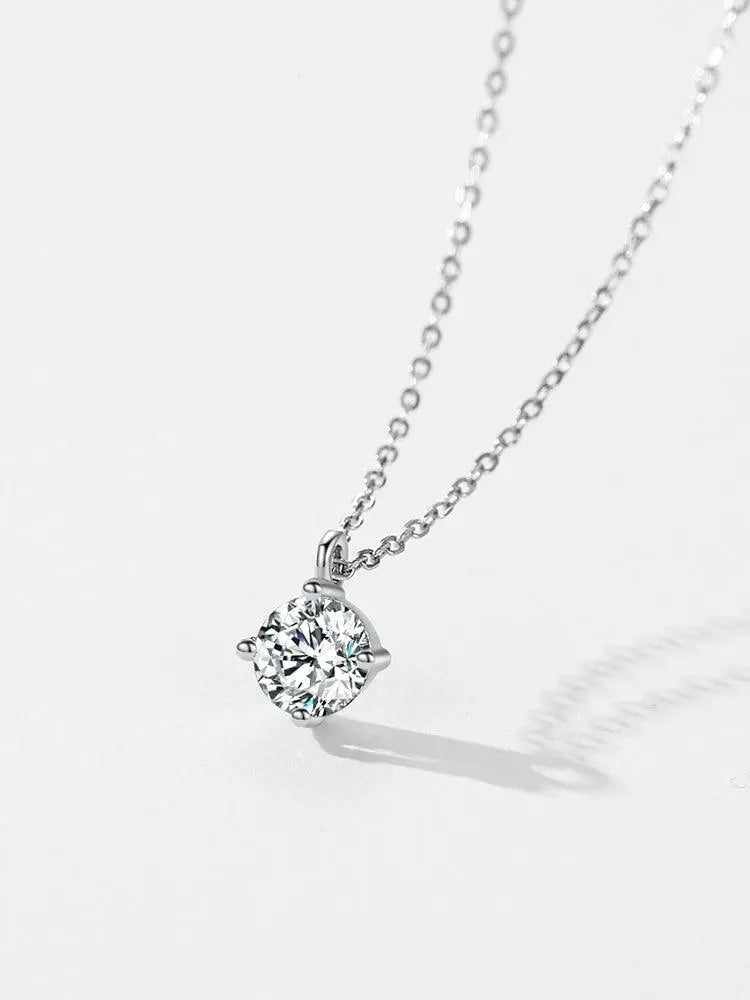 Modian Accessible Luxury Women's Easiest for Match Clavicle Chain Single Diamond - TETAEA