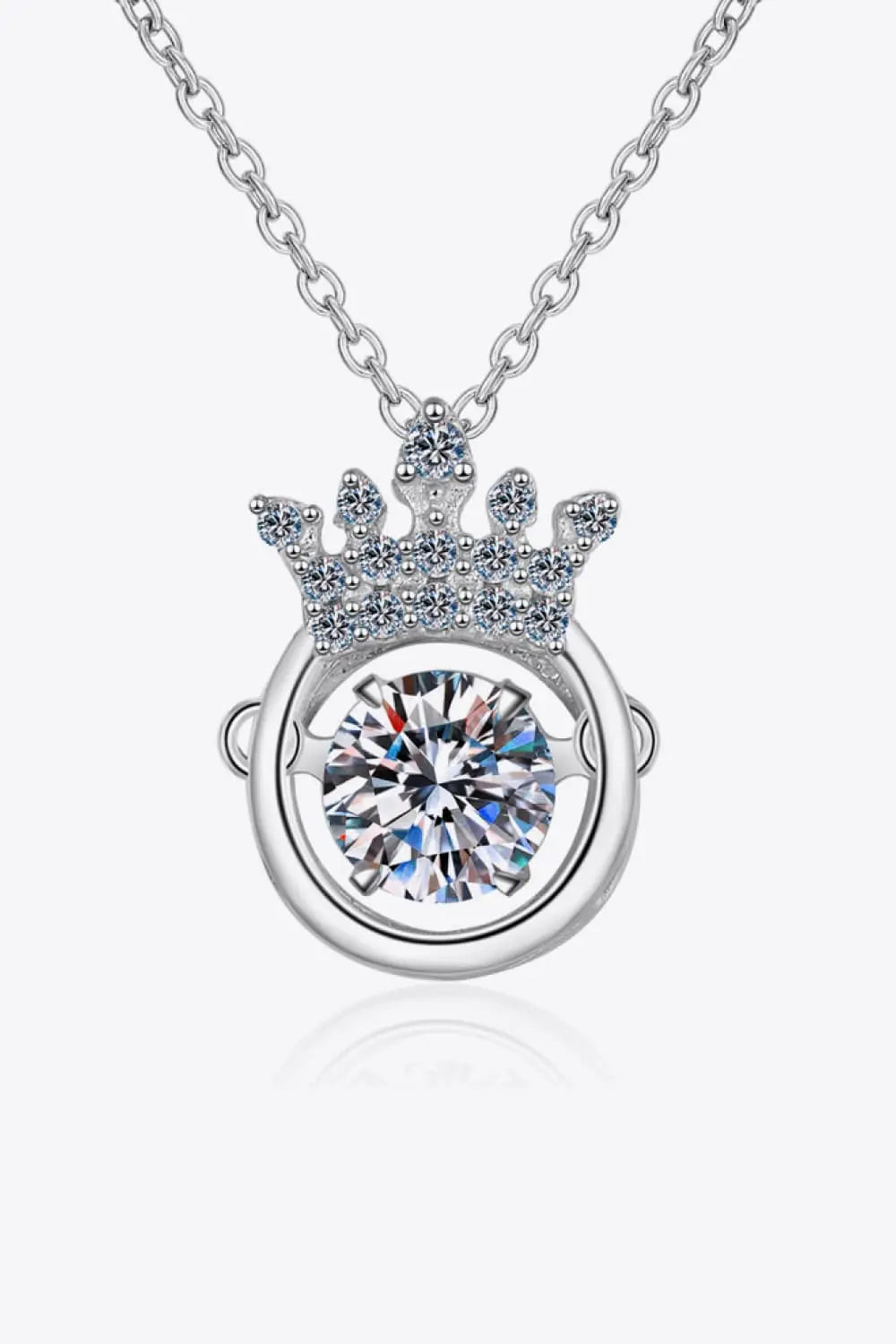 Moissanite 925 Sterling Silver Necklace Trendsi