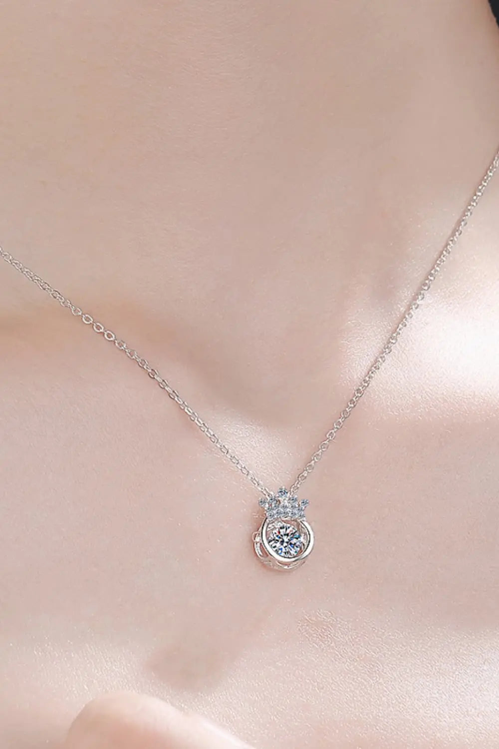 Moissanite 925 Sterling Silver Necklace Trendsi