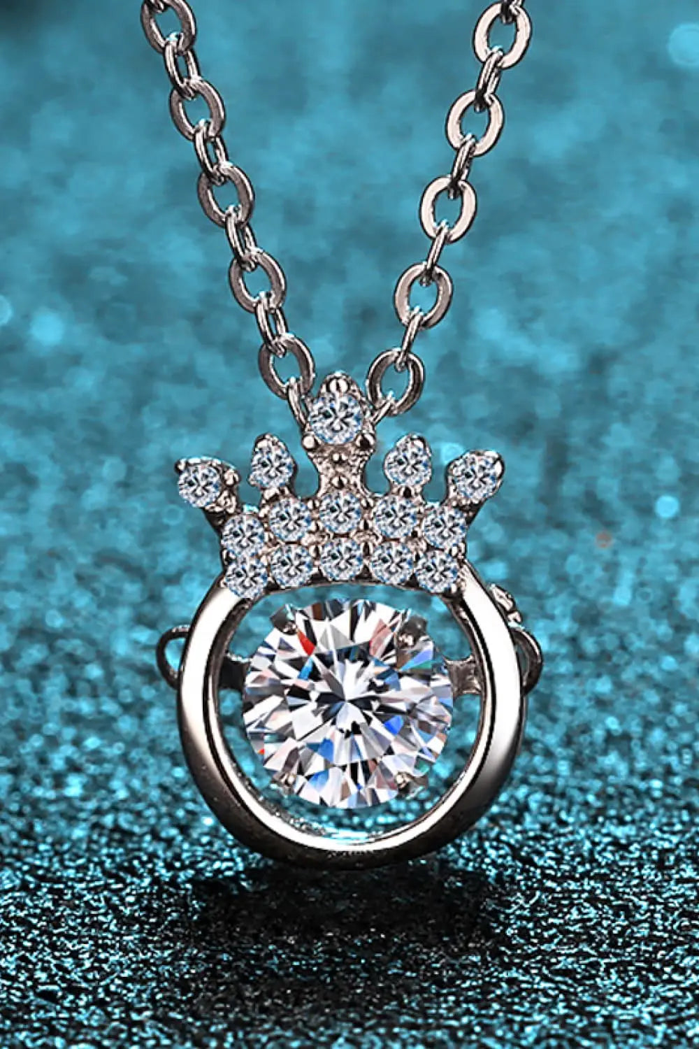 Moissanite 925 Sterling Silver Necklace Trendsi