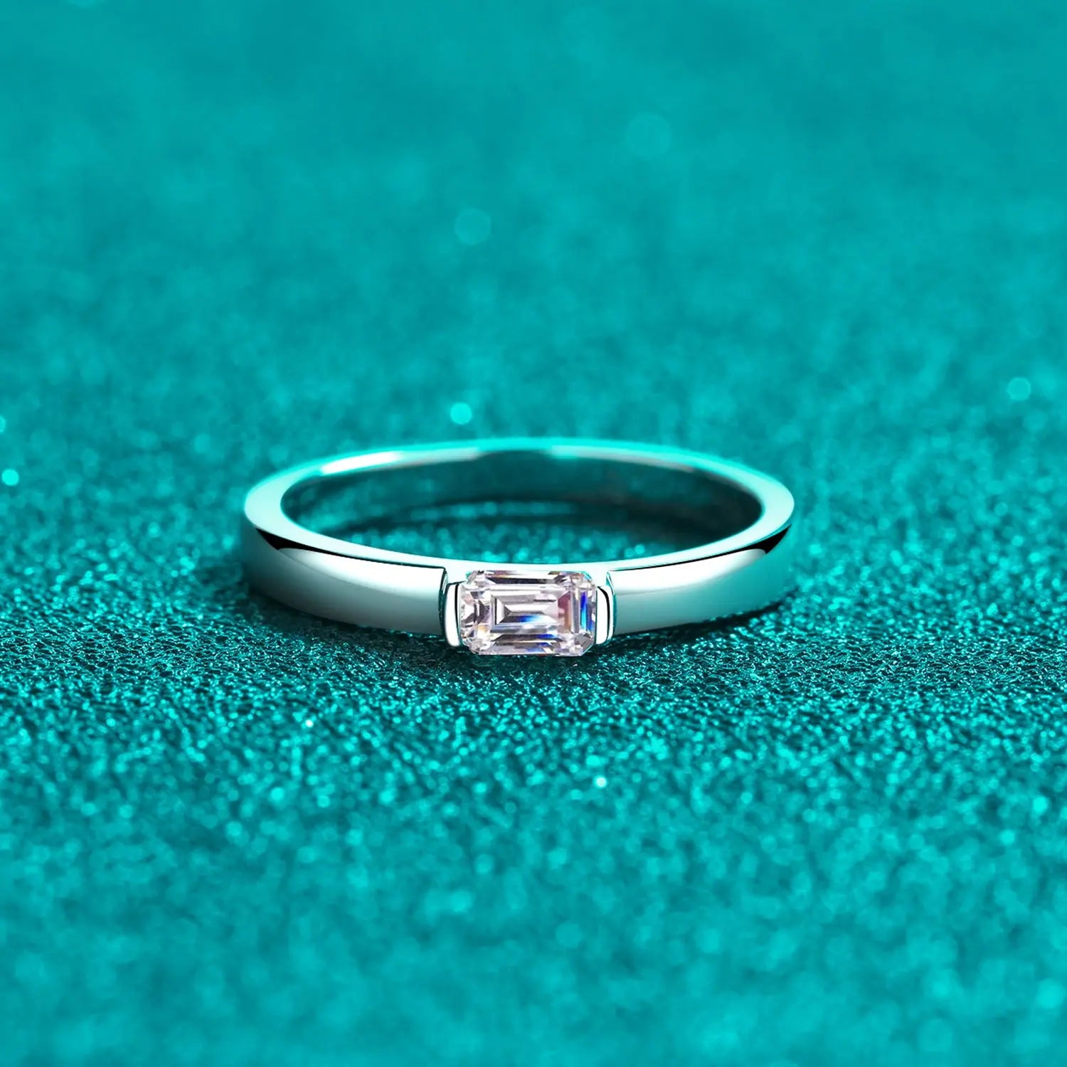 Moissanite 925 Sterling Silver Ring Trendsi