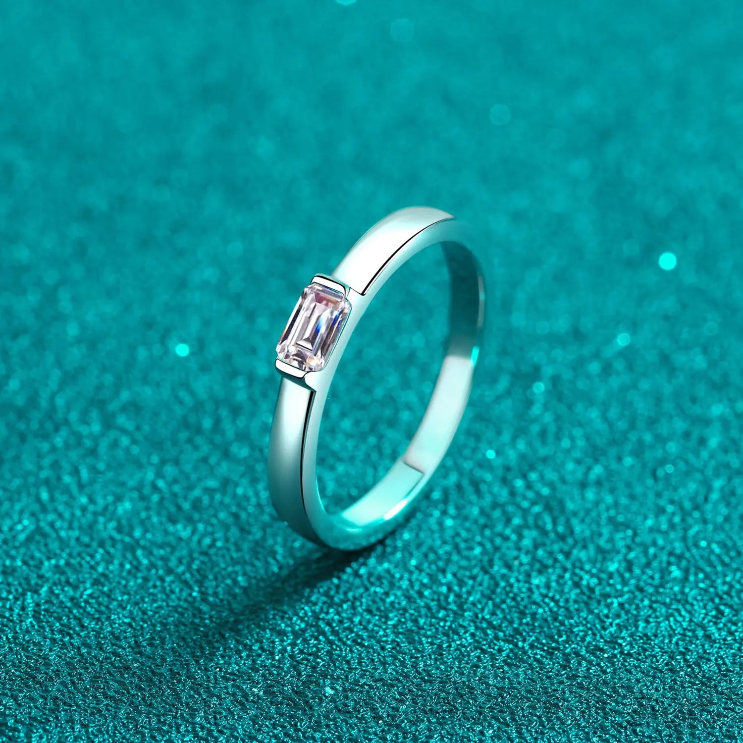 Moissanite 925 Sterling Silver Ring Trendsi