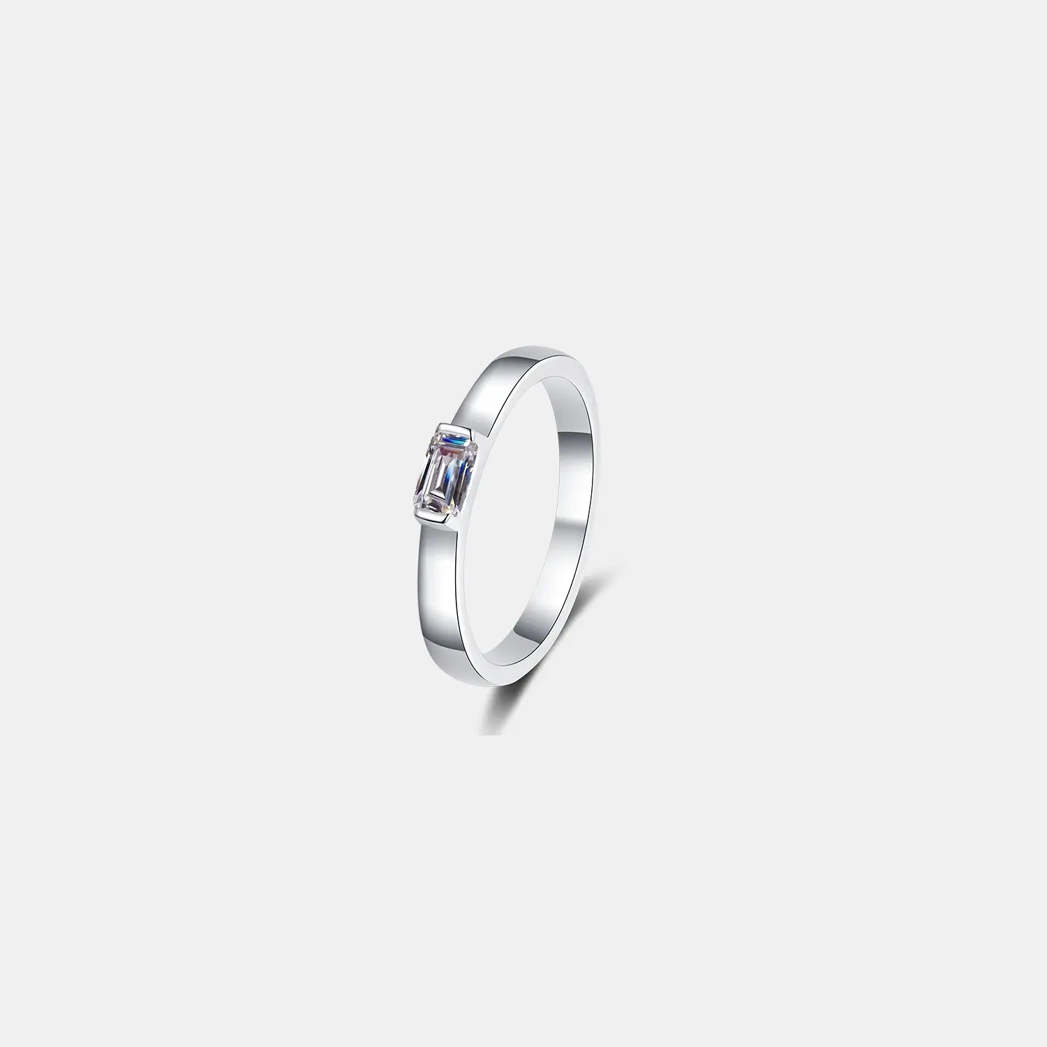 Moissanite 925 Sterling Silver Ring Trendsi