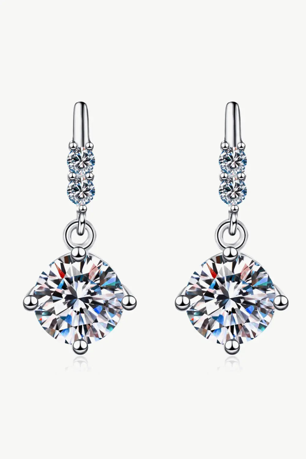 Moissanite Drop Earrings Trendsi