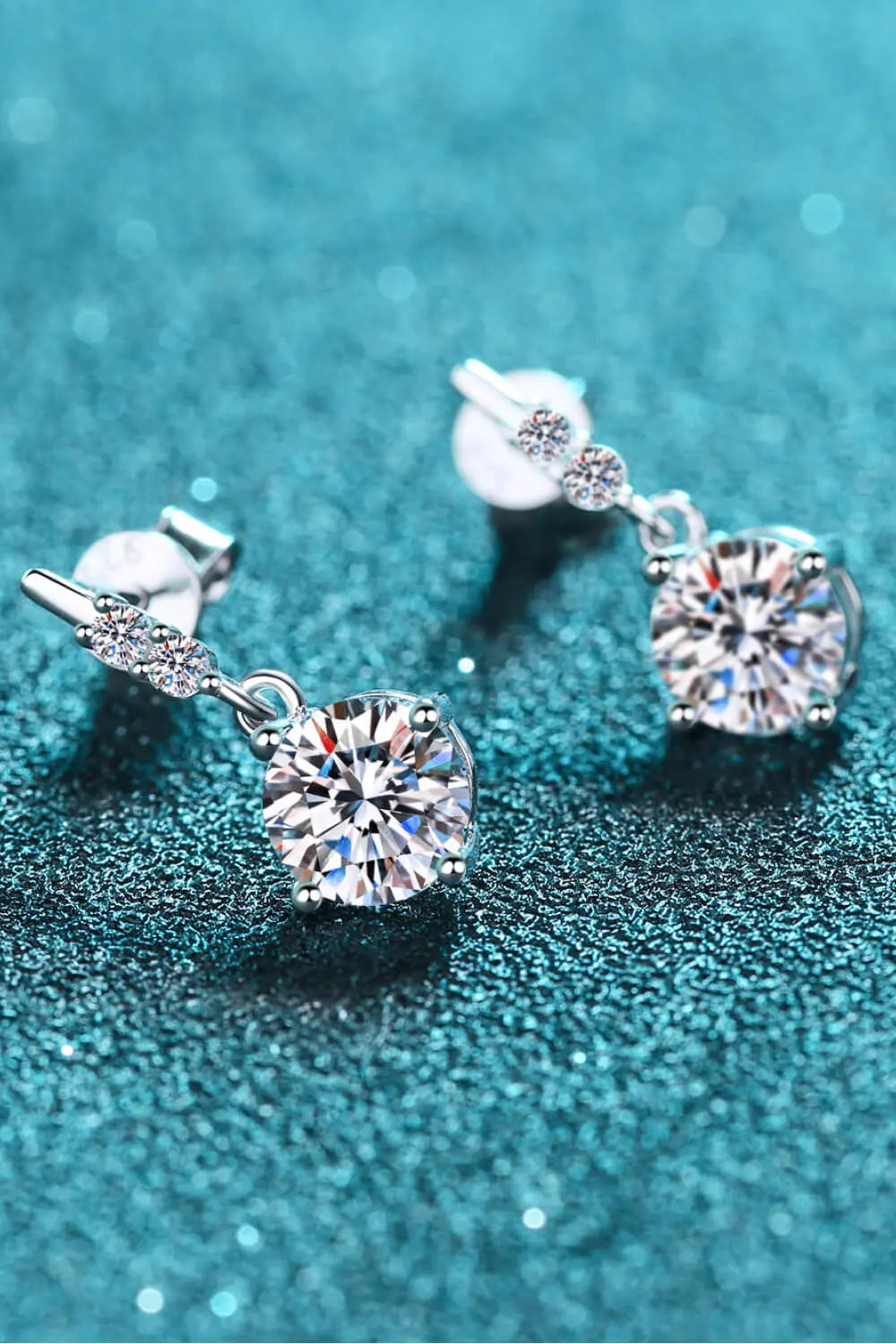 Moissanite Drop Earrings Trendsi