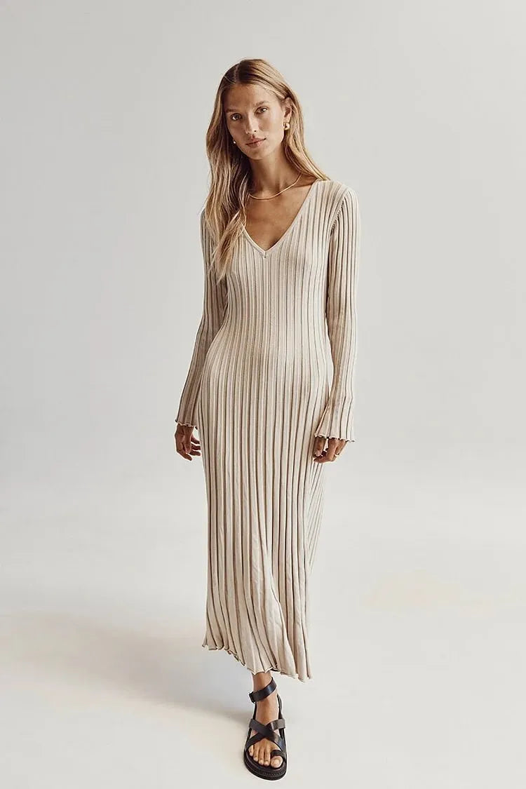 Fashion Personalized Knitted Dress For Women TETAEA