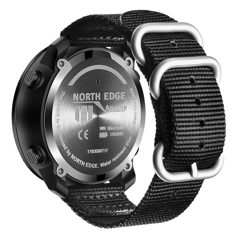 Men's Digital Sports Military Watch for Running and Swimming with Altimeter, Barometer, Compass, 50M Water Resistant