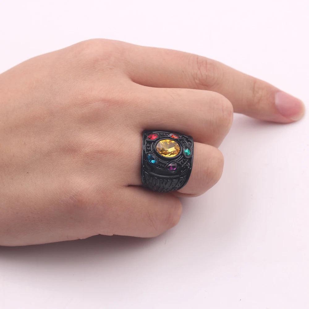 Marvel Movie The Avengers Thanos Gem Ring for Men